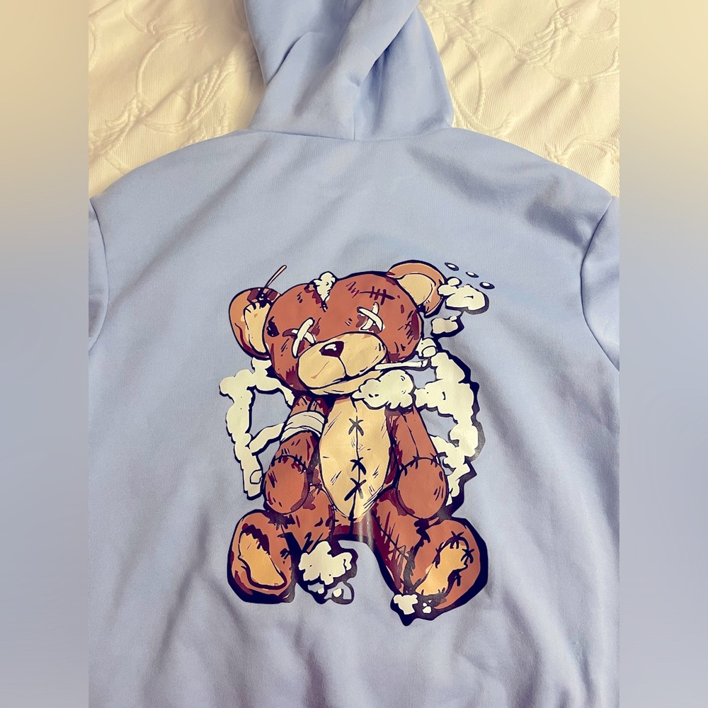 Warm baby blue hoodie